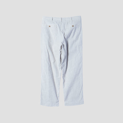 LINEN COTTON CANVAS TROUSERS