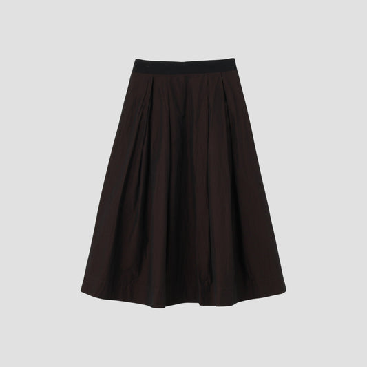 FINE COTTON CHAMBRAY  SKIRT