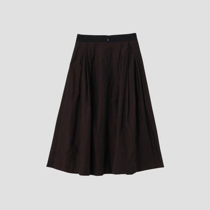 FINE COTTON CHAMBRAY  SKIRT