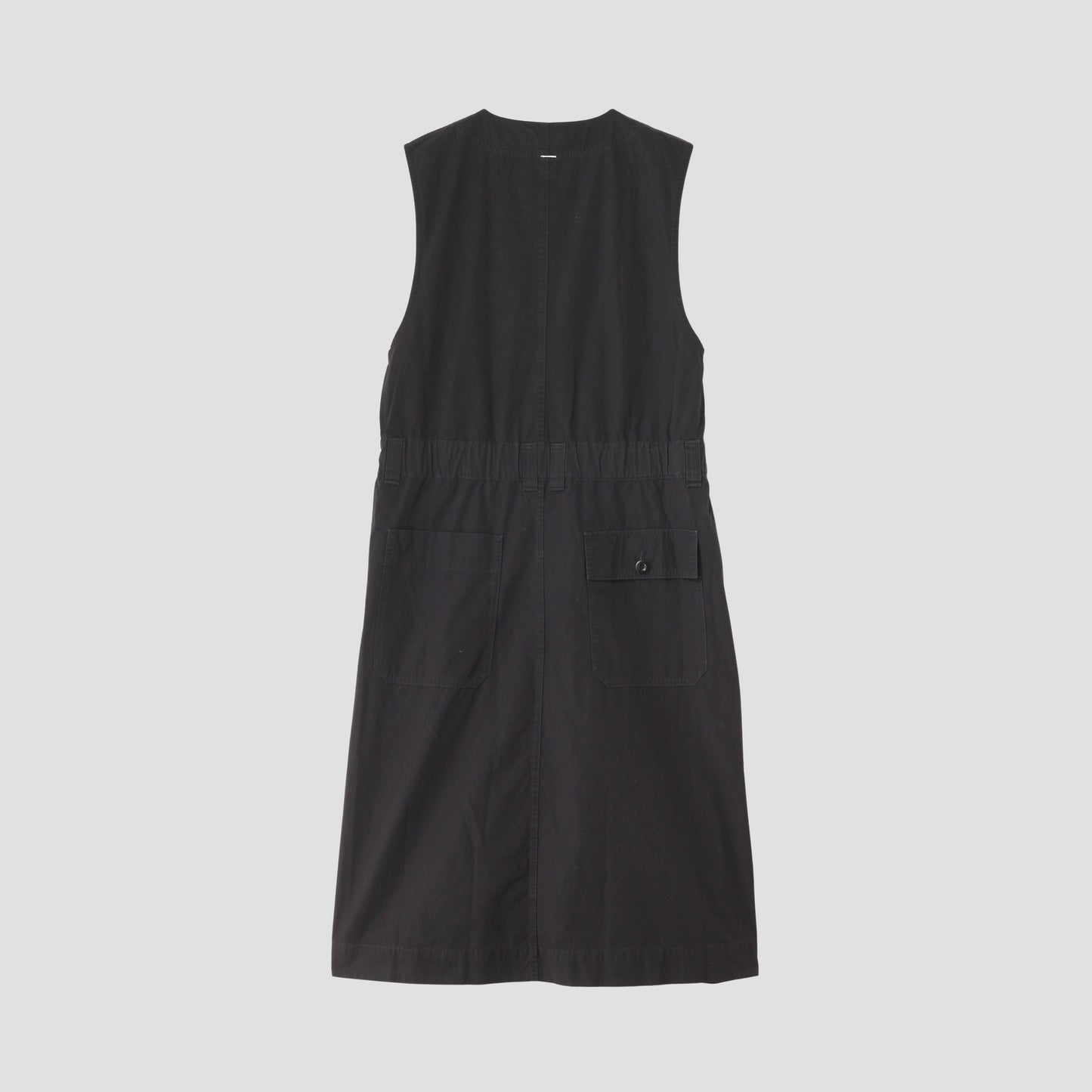 FINE COMPACT COTTON POPLIN DRESS