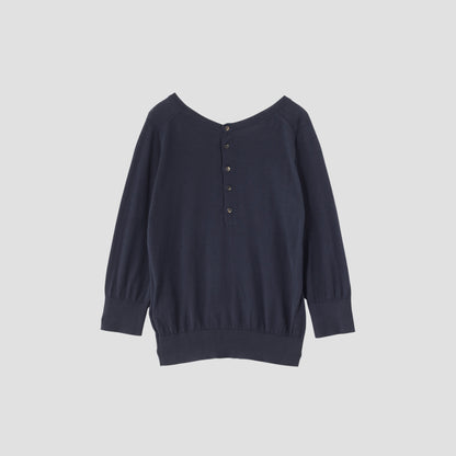 BUTTON BACK -  JOHN SMEDLEY KNIT