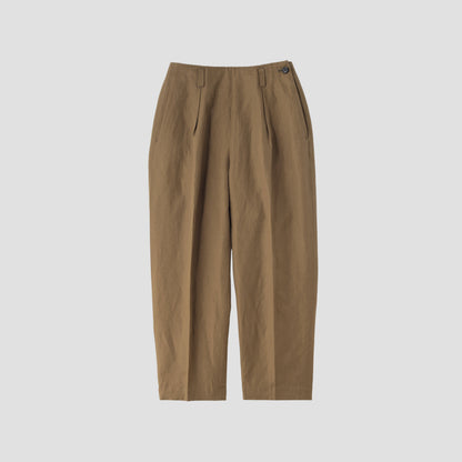 COTTON LINEN TWILL TROUSERS