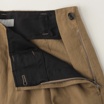 COTTON LINEN TWILL TROUSERS