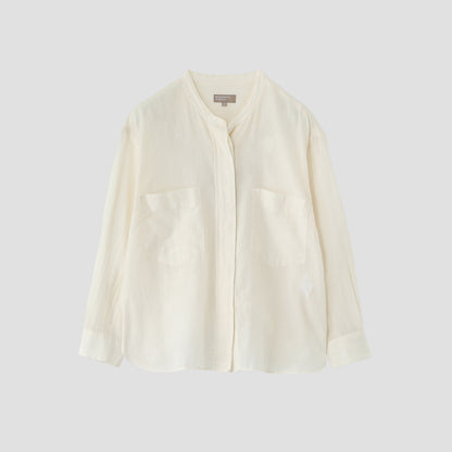 SHEER COTTON SILK SHIRT