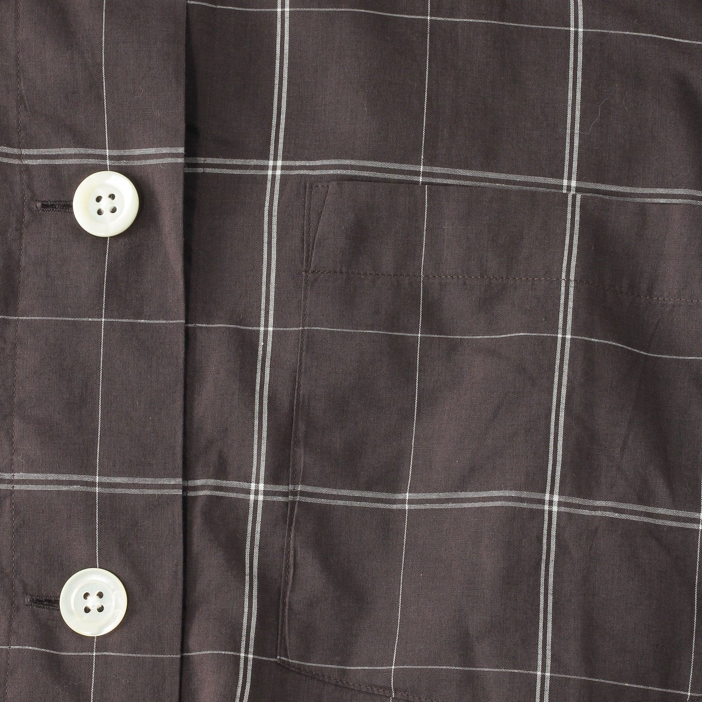 CHECK COTTON LINEN SHIRT