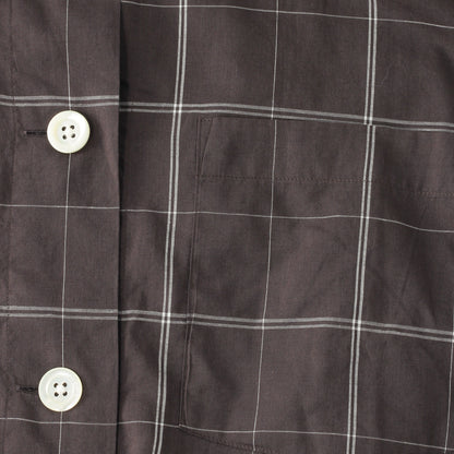 CHECK COTTON LINEN SHIRT
