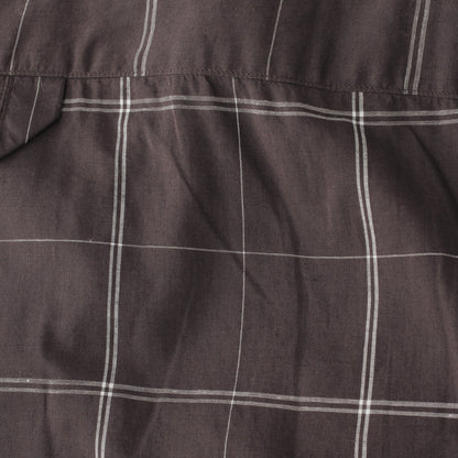 CHECK COTTON LINEN SHIRT