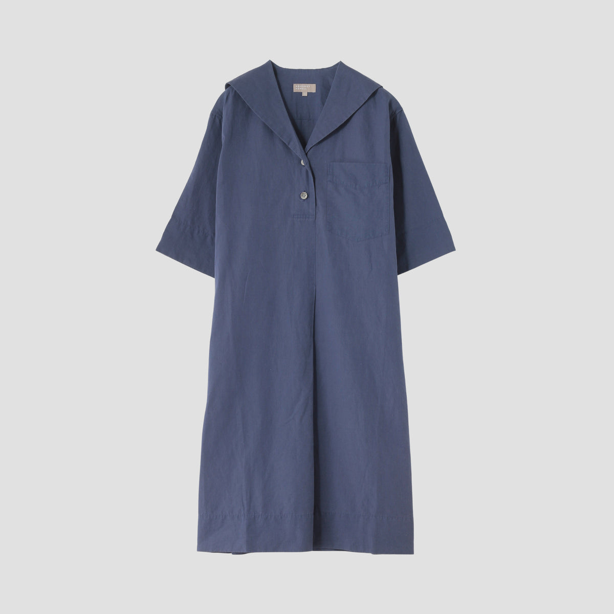 LINEN COTTON POPLIN DRESS