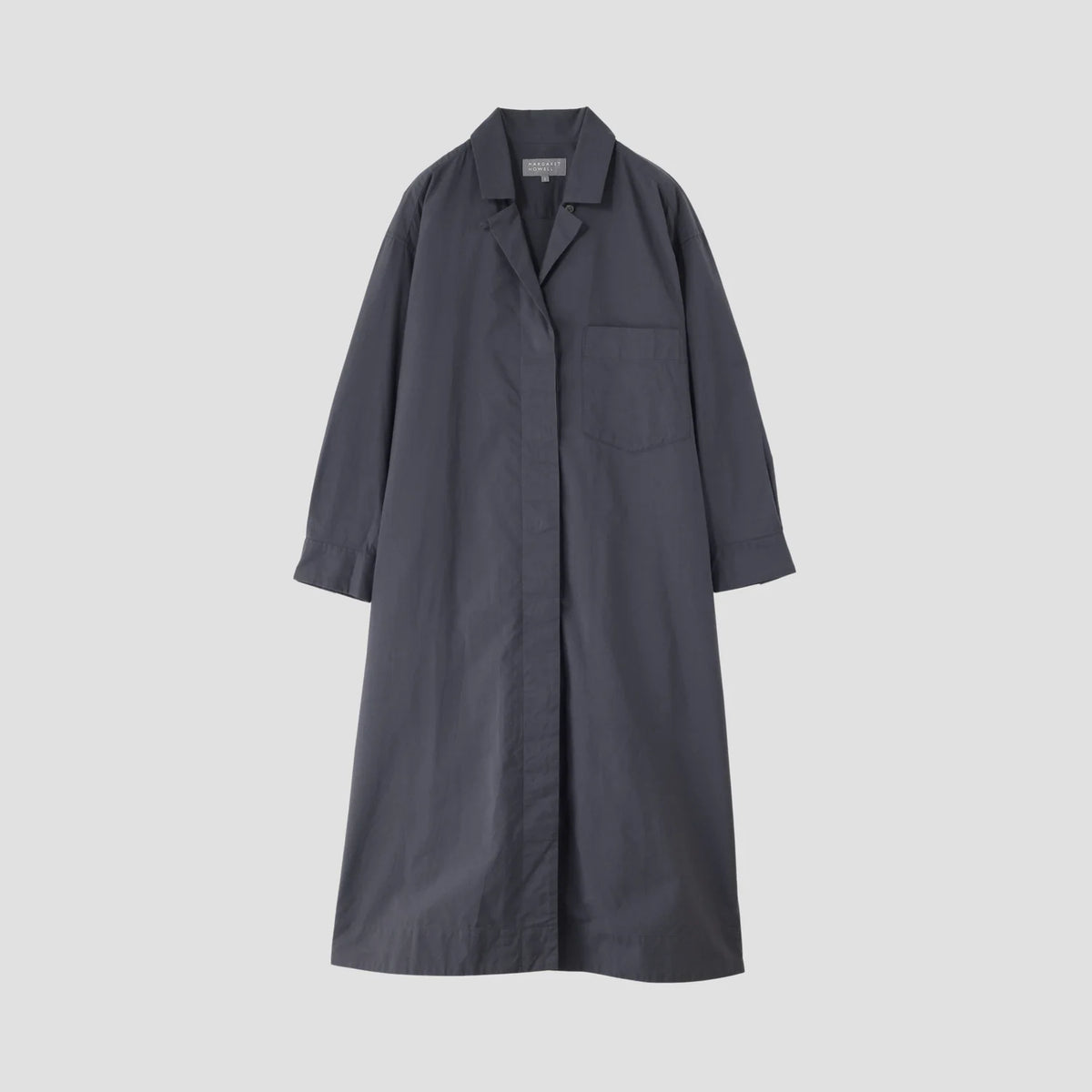 MATT COTTON SILK POPLIN DRESS