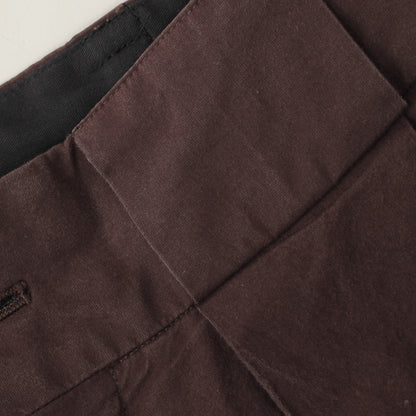 MATT COTTON SILK POPLIN TROUSERS