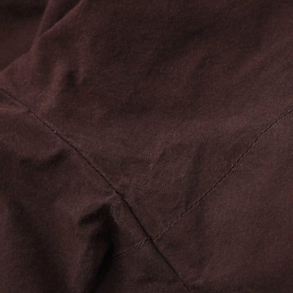 MATT COTTON SILK POPLIN TROUSERS