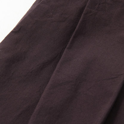 MATT COTTON SILK POPLIN TROUSERS