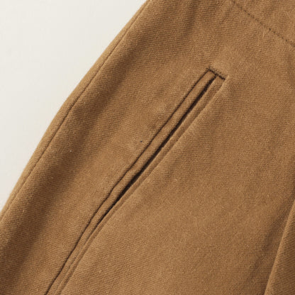 WASHED COTTON TWILL TROUSERS