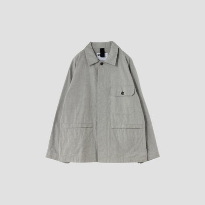OVERDYE MELANGE COTTON LINEN BLOUSON