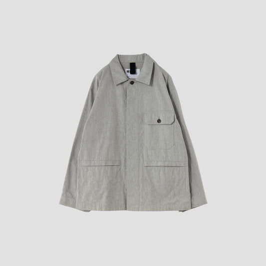 OVERDYE MELANGE COTTON LINEN BLOUSON