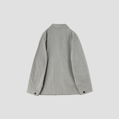 OVERDYE MELANGE COTTON LINEN BLOUSON