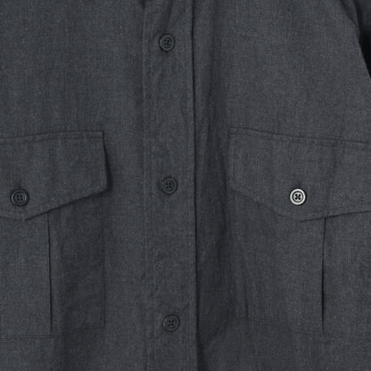 BRUSHED COTTON SILK TWILL SHIRT