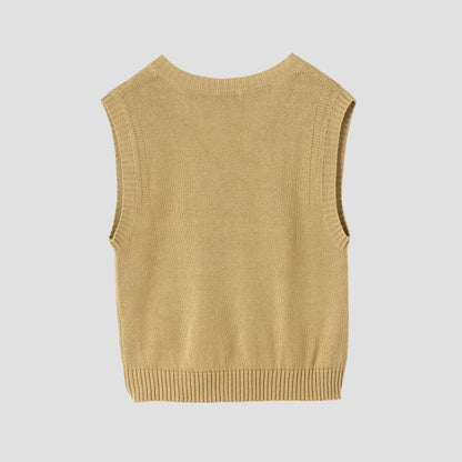 LINEN COTTON SILK SLIPOVER KNIT