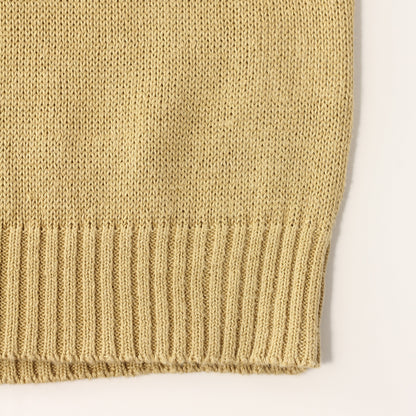 LINEN COTTON SILK SLIPOVER KNIT