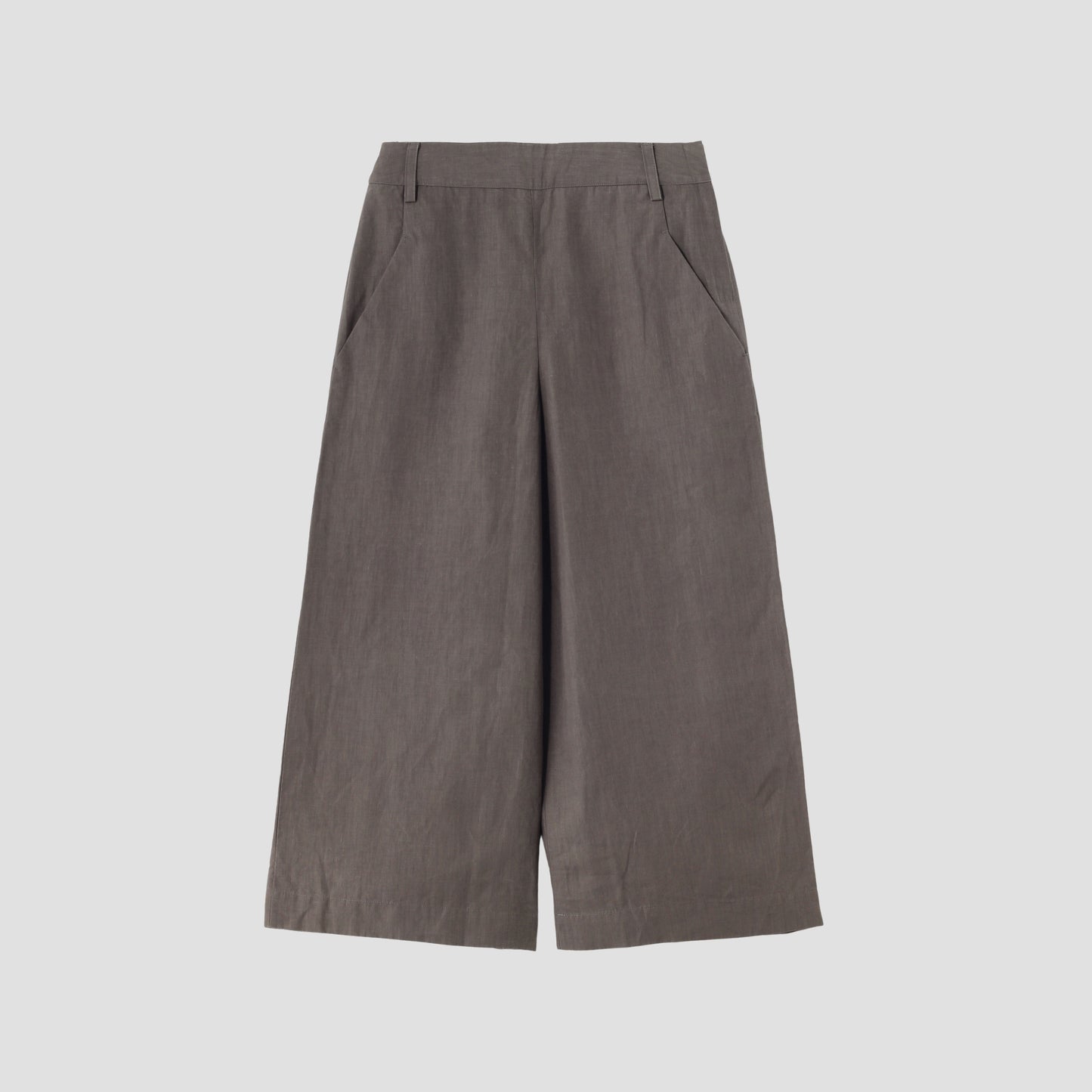 HIGH DENSE LINEN TROUSERS