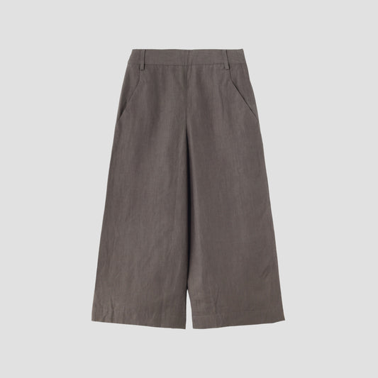 HIGH DENSE LINEN TROUSERS