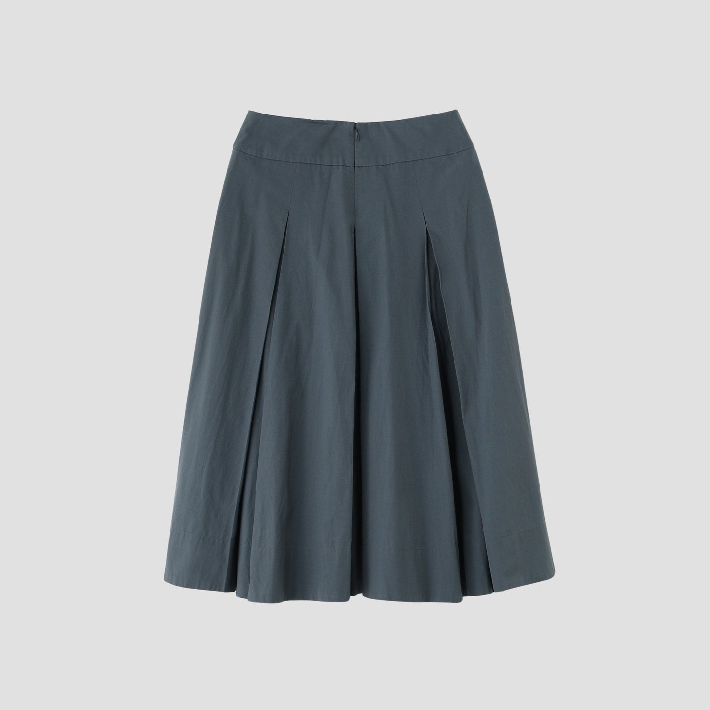 SILK COTTON POPLIN SKIRT