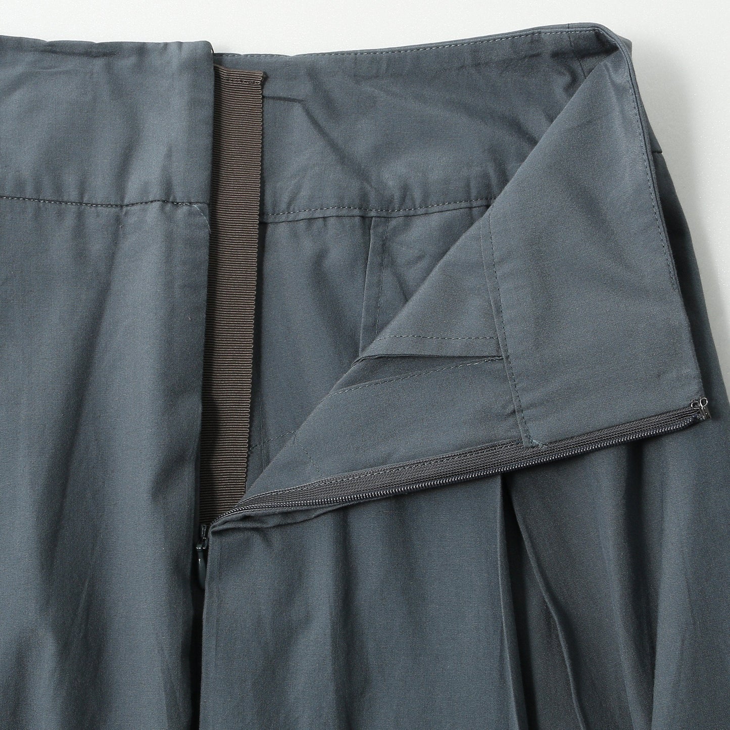 SILK COTTON POPLIN SKIRT