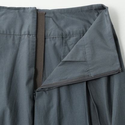 SILK COTTON POPLIN SKIRT