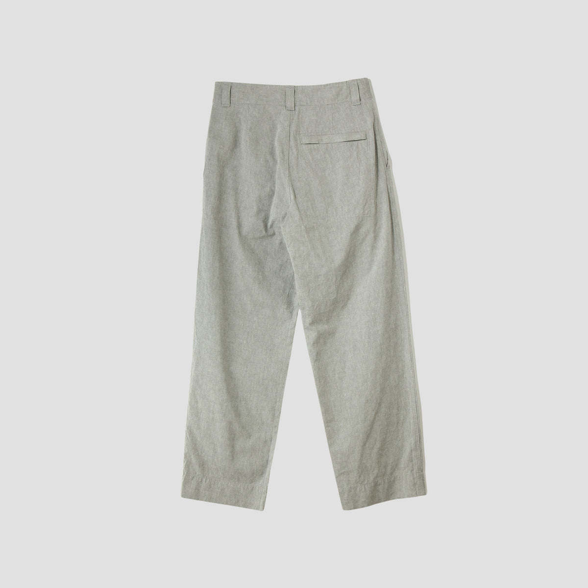 OVERDYE MELANGE COTTON LINEN TROUSERS