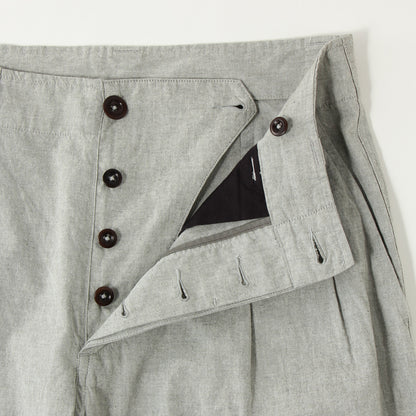 OVERDYE MELANGE COTTON LINEN TROUSERS