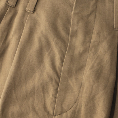 LINEN COTTON TWILL SKIRT