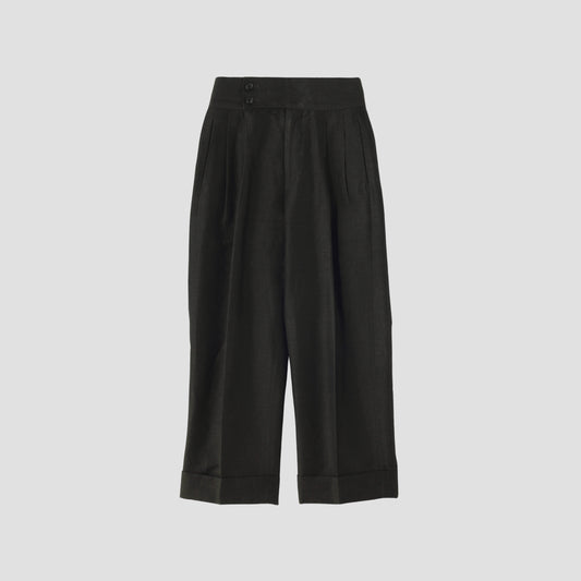 WASHED LINEN COTTON TROUSERS