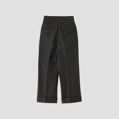 WASHED LINEN COTTON TROUSERS