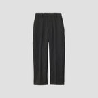 GINGHAM WOOL TWILL TROUSERS