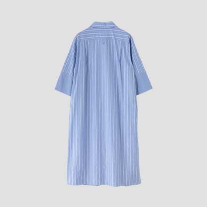 WIDE PJ STRIPE COTTON DRESS