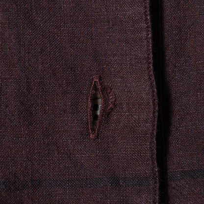 LARGE WINDOWPANE LINEN SHIRT