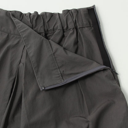 WASHED COTTON POPLIN TROUSERS