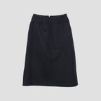 SOFT HERRINGBONE WOOL SKIRT