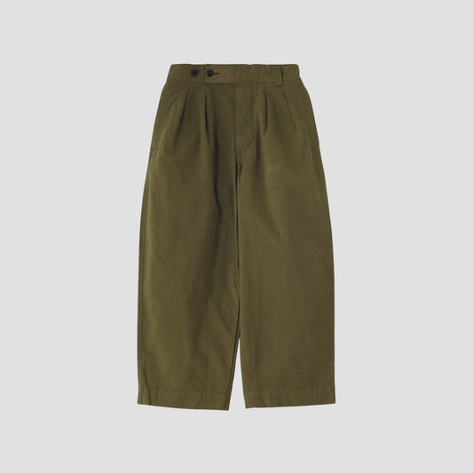 COTTON PLAIN WEAVE TROUSERS