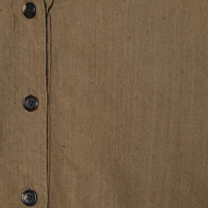 FADED LINEN COTTON TWILL DRESS