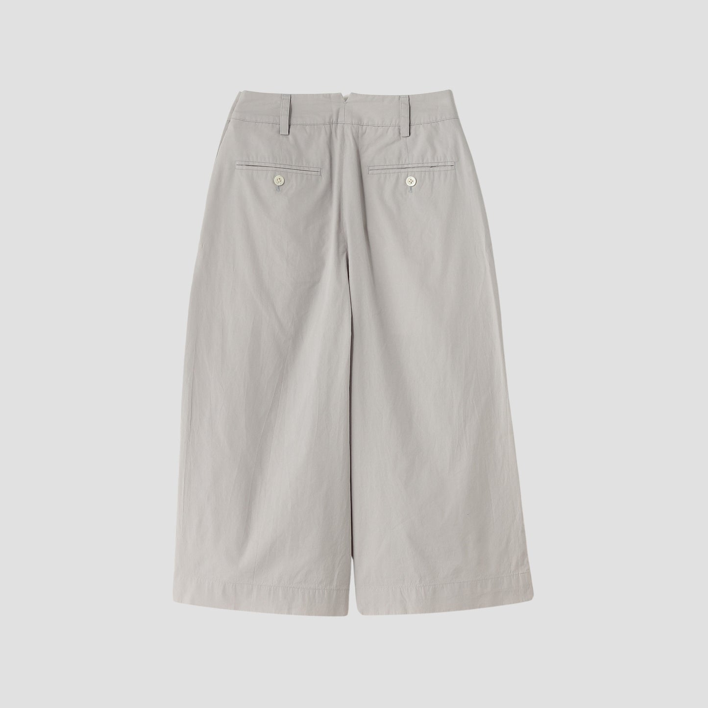 COTTON SILK POPLIN TROUSERS