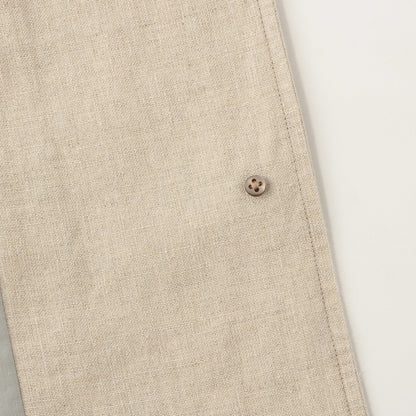 PLAIN WEAVE LINEN COAT