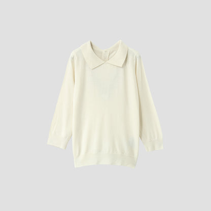 FINE MERINO POLO COLLAR JUMPER KNIT