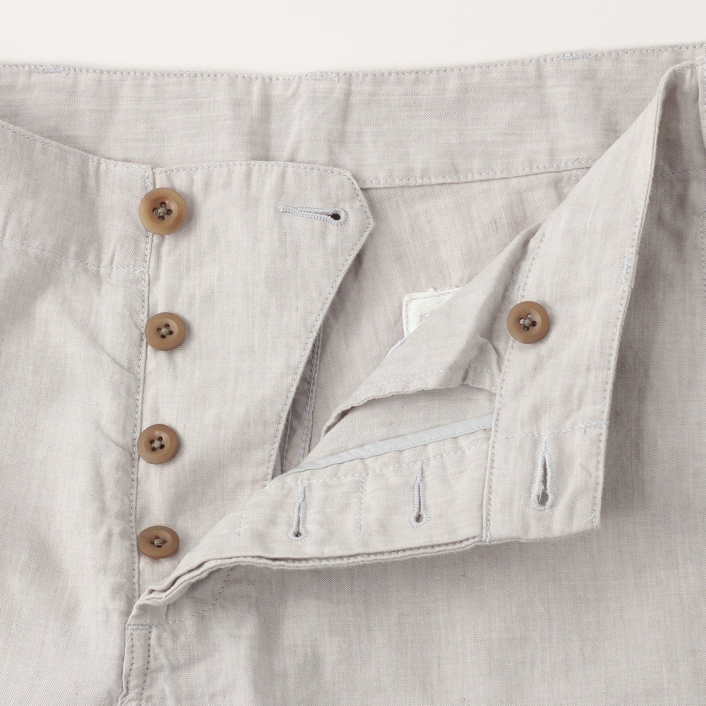 LINEN COTTON CANVAS TROUSERS