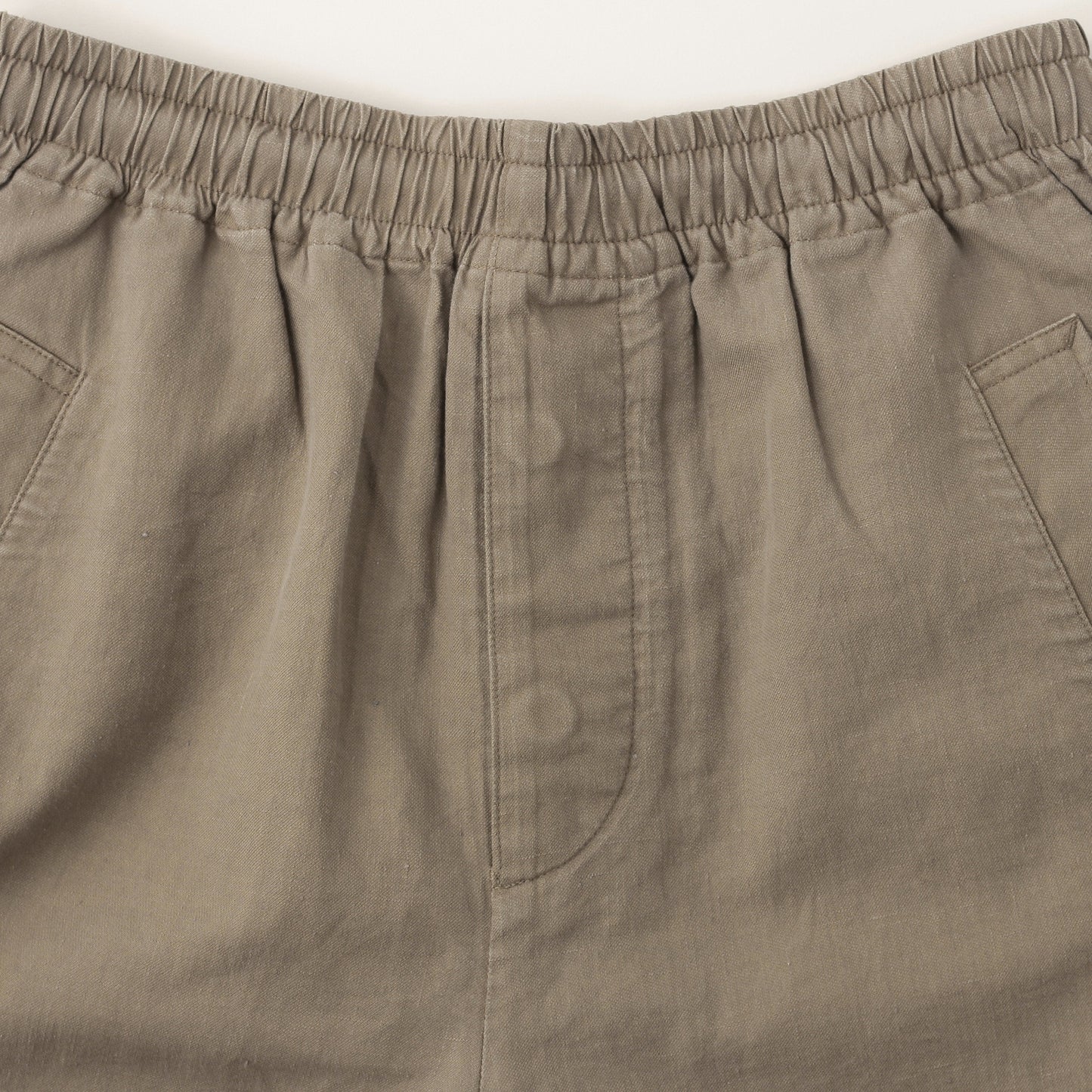 LINEN COTTON TWILL TROUSERS