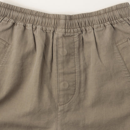 LINEN COTTON TWILL TROUSERS