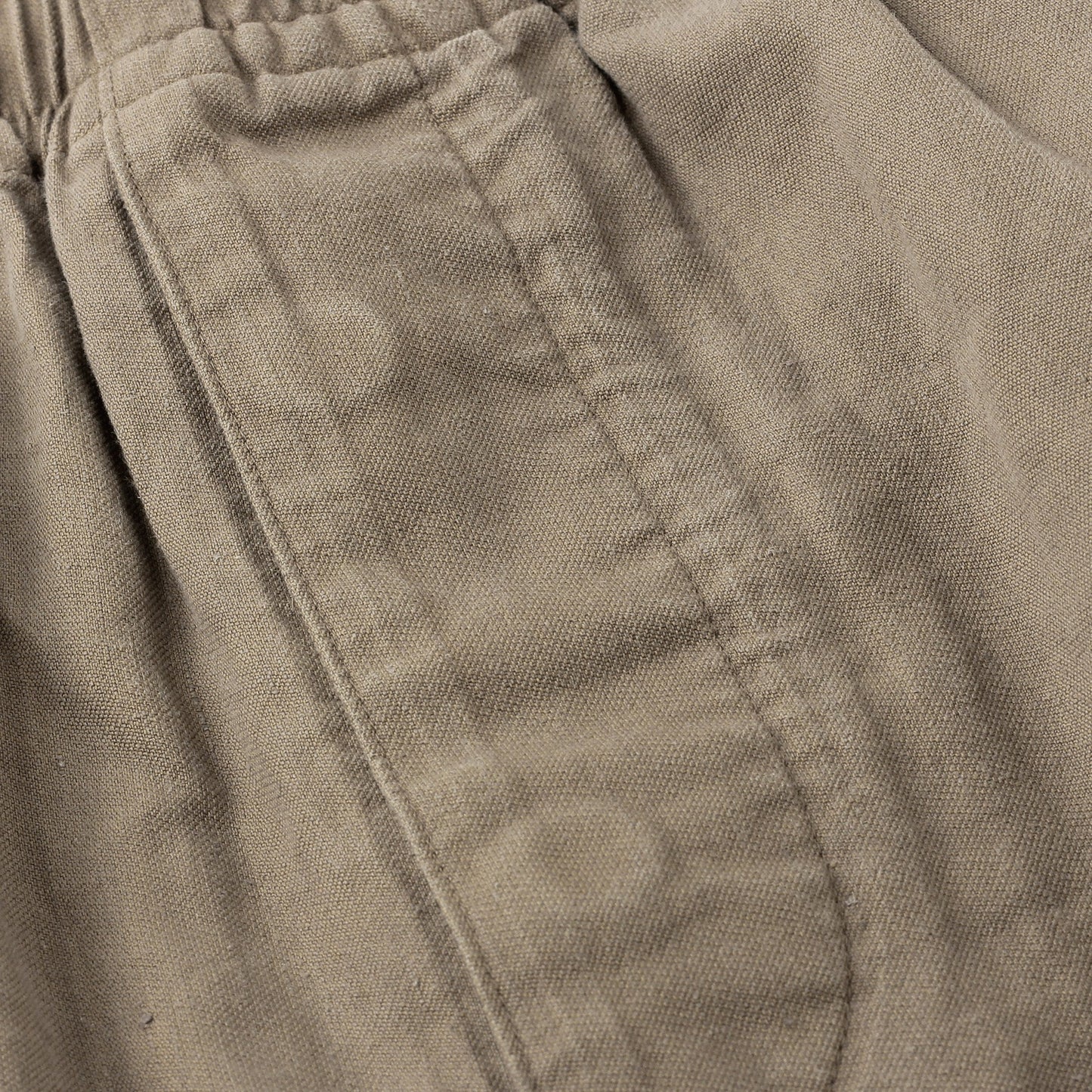 LINEN COTTON TWILL TROUSERS