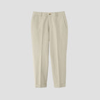 COTTON WOOL TWILL TROUSERS