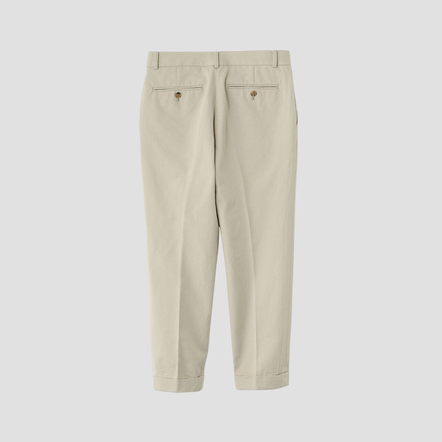 COTTON WOOL TWILL TROUSERS