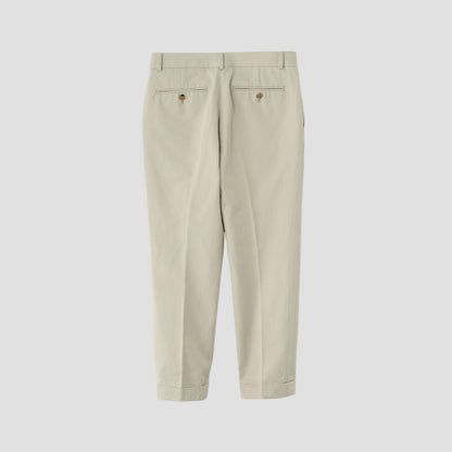 COTTON WOOL TWILL TROUSERS